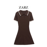 Homemade New Women's Classic Eight-Strand Knitted Mini Dress