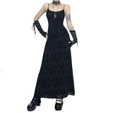 Summer New Hot Girl Bag Hip Skirt Dark Wind Personality Cross Sexy Suspender Dress Girl-Outfit
