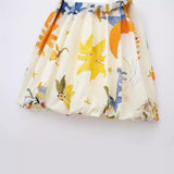 Spring Print Slim Mini Suspender Dress 2986141-Outfit