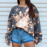 T Shirt Women 2021 Loose Long Sleeve Pullover Tops Spring Autumn Ladies Casual Letter Printing Oversized Woman