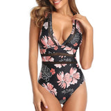 Sexy Hollow Out One Piece Swimsuit Women Plus Size Swimwear Push Up Monokini Cross Bathing Suit Beachwear Swimming Suit