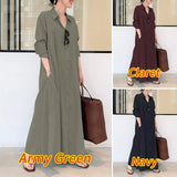 Elegant Printed Shirt Dress Women's Autumn Sundress ZANZEA Casual Long Sleeve Maxi Vestido Female Lapel Button