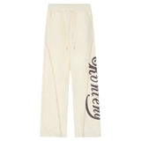 Stitch Design Logo Baggy Sweatpants-Outfit