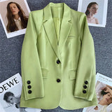Toloer Suit Jacket Female 2024 Spring And Autumn New Style Casual Texture Fried Street Suit Korean Version Suit Jacket Suit-Outfit