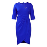 With Brooch Large-Size Women's Summer Temperament Tongle Elegant Folded