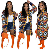 Toloer New Women's Dress Color Long Handmade Knitted Coat-Outfit