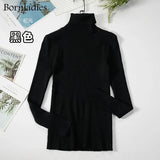 2021 Basic Turtleneck Women Sweaters Autumn Winter Tops Slim Women Pullover Knitted Sweater Jumper Soft Warm