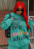 Casual Print Oversize Sweater and Matching Shorts