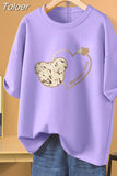 100 Cotton L-5XL Plus Size T Shirt Cartoon Print Tshirt Short Sleeve Women's Top Summer Kawaii Couple O Neck T