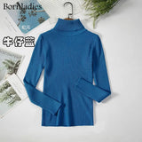 2022 Basic Turtleneck Women Sweaters Autumn Winter Tops Slim Women Pullover Knitted Sweater Jumper Soft Warm