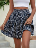 Floral High Waist Mini