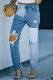 Color Block Straight Leg