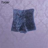 Jazz stage dress female singer sequins slim high waist