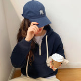 Style Gray Hooded Hoodie In Autumn And Winter 2023-Outfit