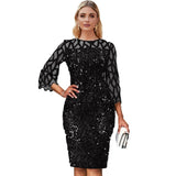Summer Dress Party Sequin Sexy Bodycon Dresses Shiny Elegant Birthday Clubwear Evening Night Club Split Vestidos