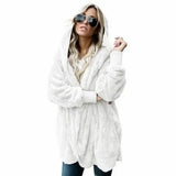 plush warm top mid-length double-sided anti-fur coat oversized