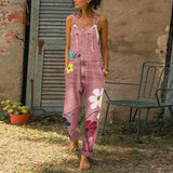 Rompers Fashion Denim Bib Pants Sexy Long Rompers Bib Pants Jumpsuits Summer Wide Leg Jeans Overalls Ladies
