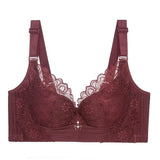 Plus Size Wireless Bras for Women Push Up Bra Sexy Underwear Lace Lingerie Femme C D E