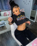 Print Cropped T-Shirt
