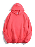 Women Hooded Sweatshirts Pullover Oversized Thick Solid Loose Cotton Sweatshirt Vintage Winter Hoodies Women Overzise