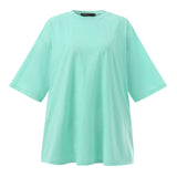 Celmia Fashion Women 2pcs Sets 2022 Summer Casual Loose Holiday Pocket Belted Set Half Sleeve O-neck Top and Wide Leg Pant