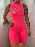 Summer Bodycon Jumpsuits Women 2022 Sleeveless One Piece Outfit Rompers Womens Jumpsuits Halter Black Romper