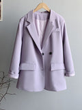 High-quality Office Ladies Loose Blazer 2022 Spring Summer Fashion Notched Collar Single-breasted Suits