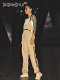 Casual Loose Jumpsuit For Women Adjustable Lace Up High Waist Jumpsuits Female Fashion Summer Clothing Style