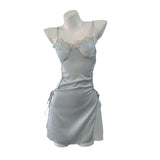 Pajamas 2025 New Thin Ice Silk Seduction Lace Small Chest Bare Back Slings Sexy Ajamas Sexy Ajamas Sexy Ajamas Private