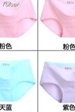 Solid Color Cotton Women Panties Underwear Breathable Women Girl Briefs Comfortable Mid RiseUnderpant Lingerie