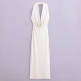 Spring Pleated Dress With Collar And Waist 8342340-Outfit