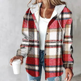 Leisure Explosion Lady Big Lattice Lady Jacket Lattice Autumn Winter