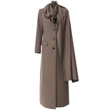 New Round Neck Atmosphere Feeling Personality Irregular Pier Shawl Coat Coat Women