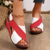 Sandals Women 2025 Summer New Pine Cake Thick Bottom With Skirt Casually Exposed Toe Beach
