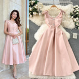 Luxury Banquet High-End Court Style Dress Temperament V Receive Waist Thin High-End Exquisite