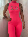Summer Bodycon Jumpsuits Women 2022 Sleeveless One Piece Outfit Rompers Womens Jumpsuits Halter Black Romper
