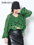 Casual Plain Shirt For Women V Neck Loose Long Sleeve Patchwork Cut Out Pullovers Female 2022 Spring Clothing
