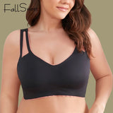 M-6XL Plus Size Bras Sports Vest Underwear Home Tops Seamless Push Up Women's Bra Sexy Splicing