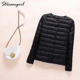 Thin Down Jacket Women Large Size Pink Womens Lightweight Down Jackets Ultra Light White Coat Warm Short Jackets