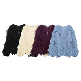 Homemade New Women's Classic Fashion Stylish Stacked Decorative Shirt