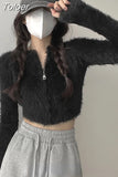 Cardigan Woman Y2k Tops 2023 Ropa Mujer O-neck Long Sleeve Tunic Sueter Fashion Korean Knitted Cropped Sweaters Pull
