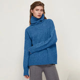 Women Autumn Winter Knitted Turtleneck Cashmere Sweater Female Spring Autumn Pullover Jumper Sweaters Casual Loose