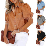Spring And Autumn New Imitation Of The Denim Shirt Cardigan European Version Of Multi-Color Multi-Color