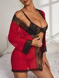 Lingerie Sexy Mesh See-Through Nightgown Underwear