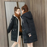 Quality Winter Jacket Women Parker Thick Down Cotton Jacket Large Size Mid-Long Hooded Outerwear Women Warm Winter