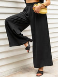 Linen Pants Women Summer 2022 High Waisted Cotton Office Woman Loose Trousers Elastic Waist Casual Summer Pants For