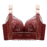 Wireless Bras for Women Plus Size Sexy Lingerie Push Up Underwear Lace Long Line Brassiere C D E