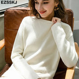 Autumn Winter O-NECK oversize thick Sweater pullovers Women 2021 loose cashmere turtleneck Sweater Pullover female Long