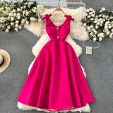 Luxury Banquet High-End Court Style Dress Temperament V Receive Waist Thin High-End Exquisite