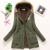 Women Parkas Long Thick Warm Jacket Hooded Fur Lady Coats & Outerwear Winter Jacket Women Parkas for Coat Fashion